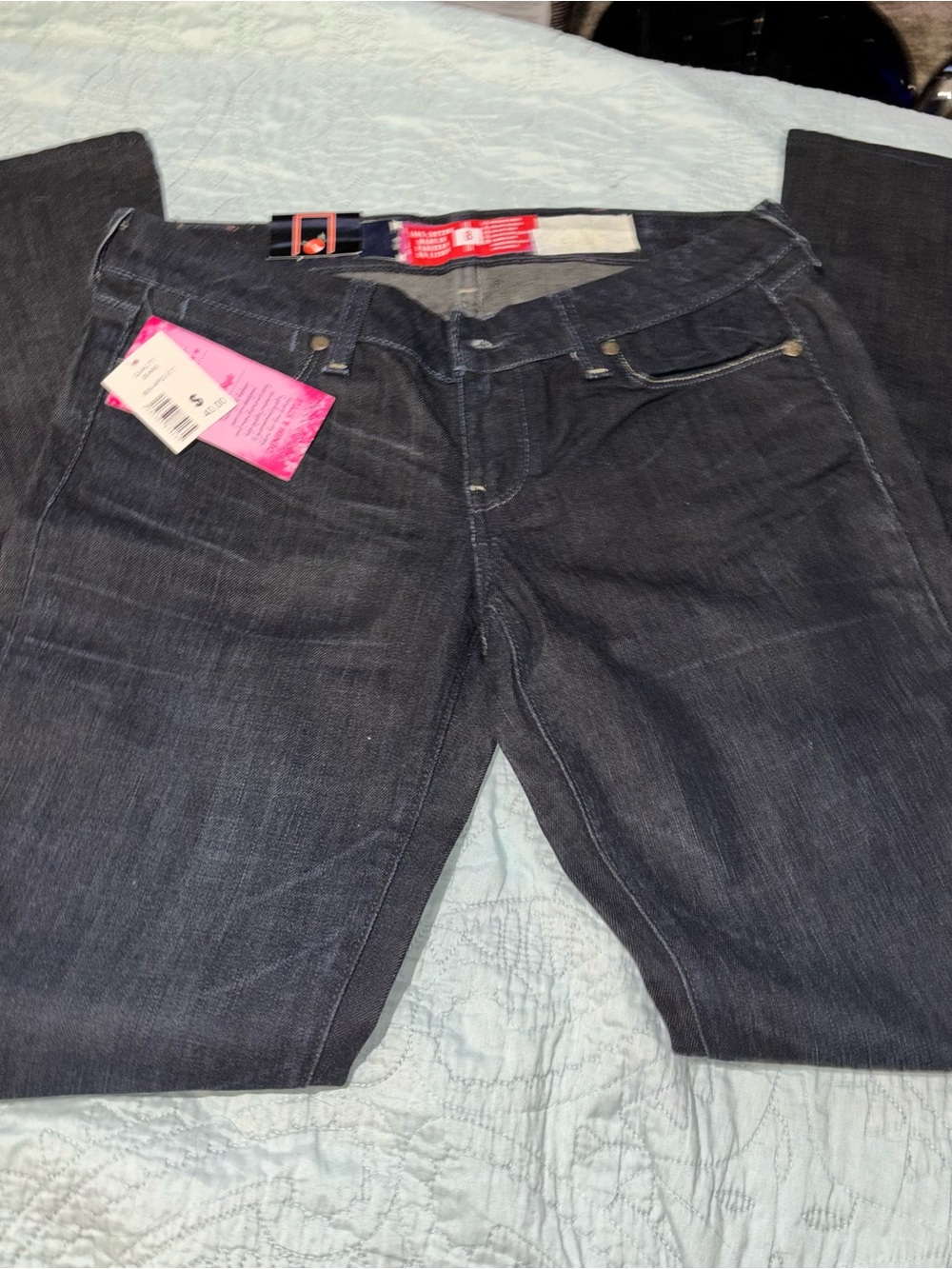 Women’s Skinny Jeans in Dark Blue Denim - Unbranded
